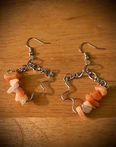 Fancy amoeba earrings