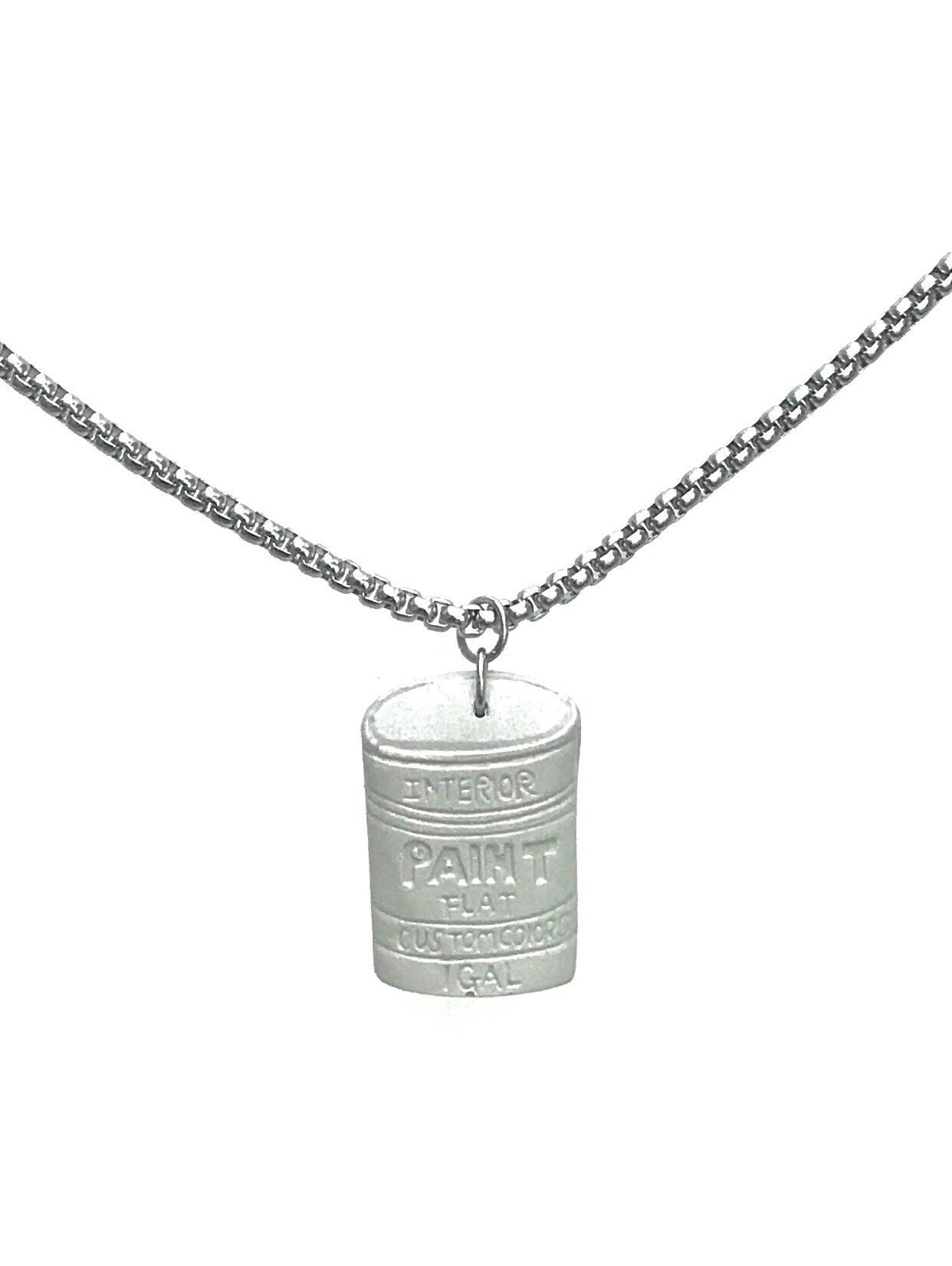 Paint can necklace