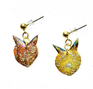 Karmic kitty earrings