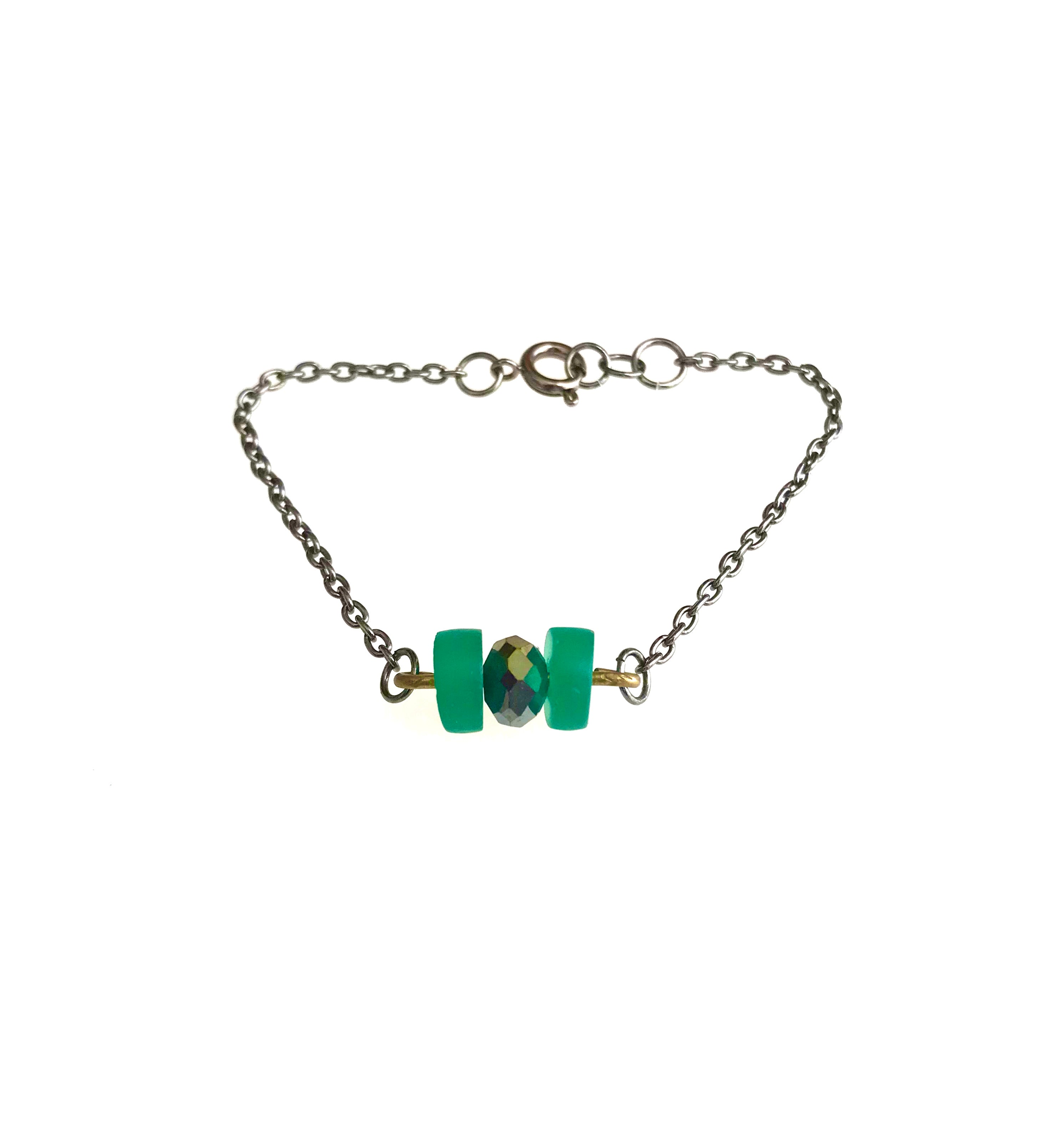 Green-eyed girl bracelet