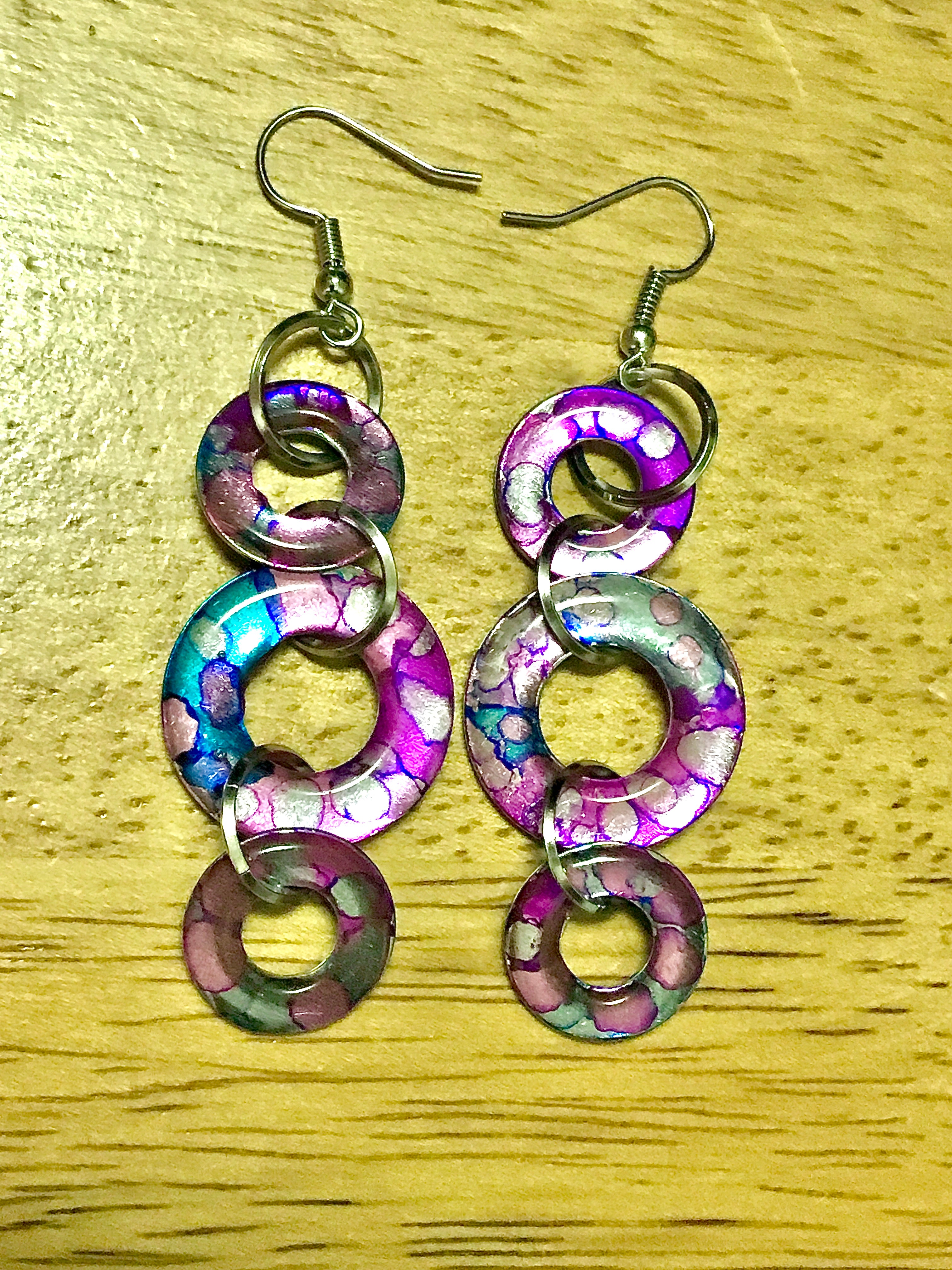 Dandy cotton candy earrings